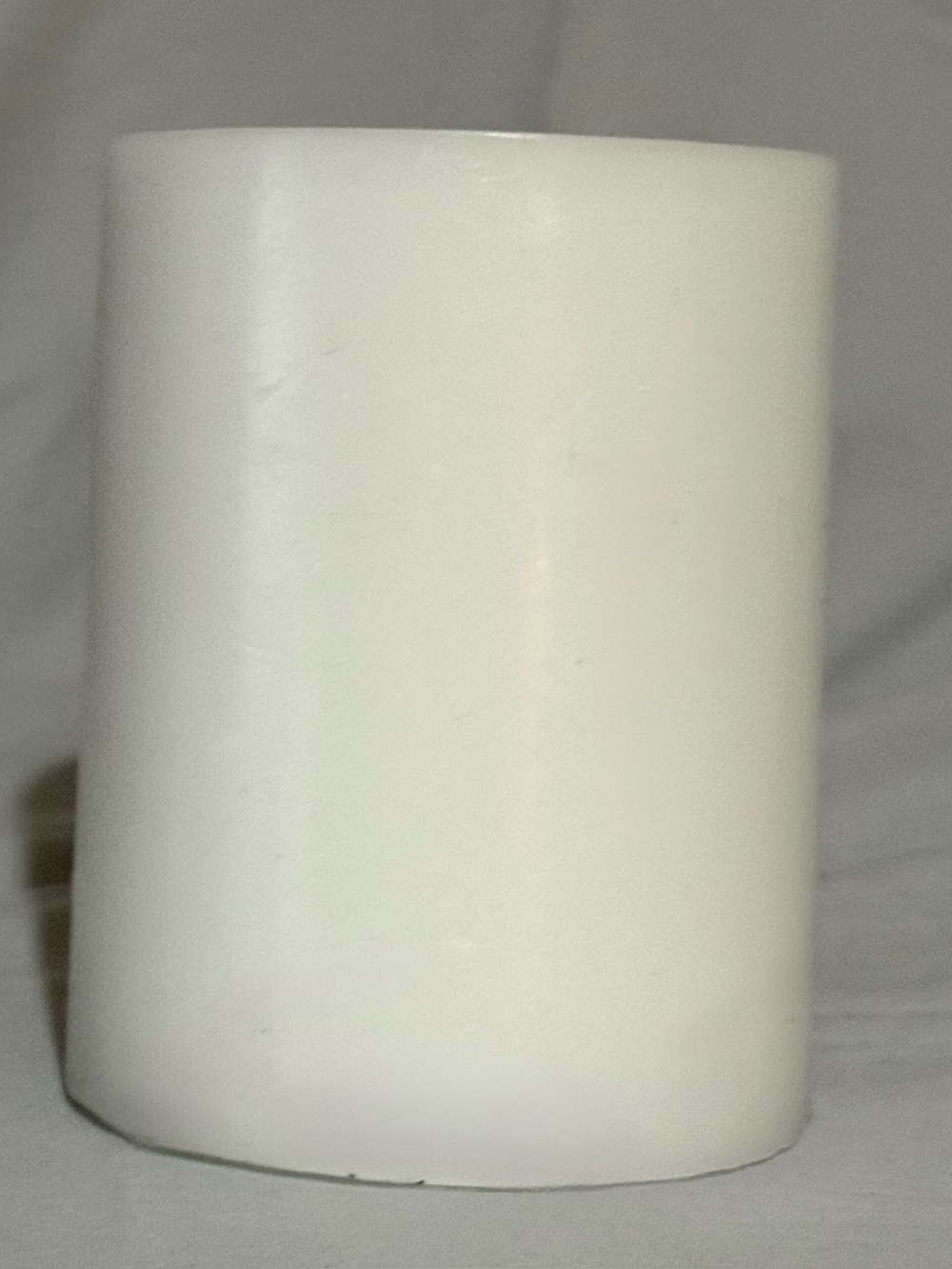 White Decorative Pillar Candle - Versatile Home Accent - Battery Powered